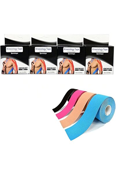 ARTIO 4Pack Sports Kinesiology Tape Roll, 2*Roll (20pre-cut*25cm Strip), 2*Ro...