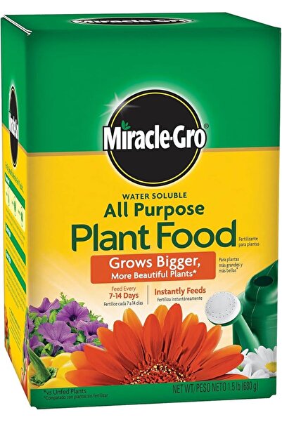 SCOTTS MIRACLE GRO ميراكل-جرو 1.5 رطل سماد نباتي متعدد الأغراض قابل للذوبان ف...