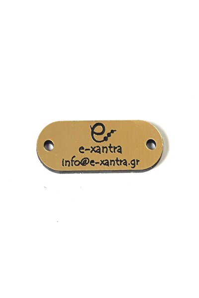 NO BRAND Ταμπελάκι-ταυτότητα οβάλ σύνδεσμος με το δικό σας κείμενο ή λογότυπο...
