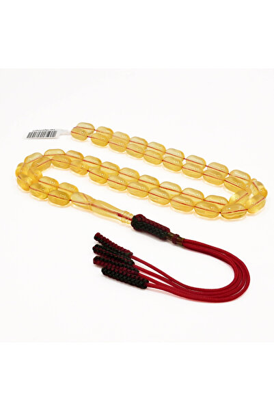 Generic Brand Clear Baltic Amber Rosary – 48 Beads 7.5-13.5mm Barrel Prayer T...