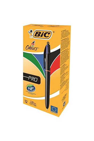 Bic Pix profesional de mărime medie, 4 culori, 12 buc/cutie