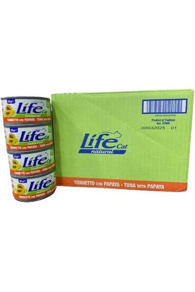 Life Cat تونة معلبة مع البابايا 85 جرام × 24 قطعة