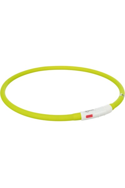 Trixie Colier LED, Încărcare USB, XS-XL, Silicon, 70 cm/ø 10 mm, Culoare Verde