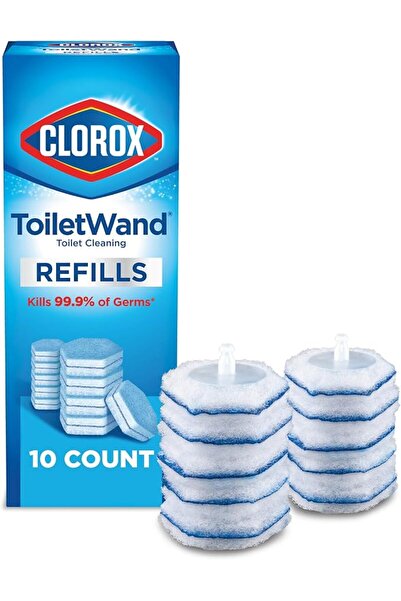 CLOROXY Clorox Disinfecting ToiletWand Refill Heads Pack of 10