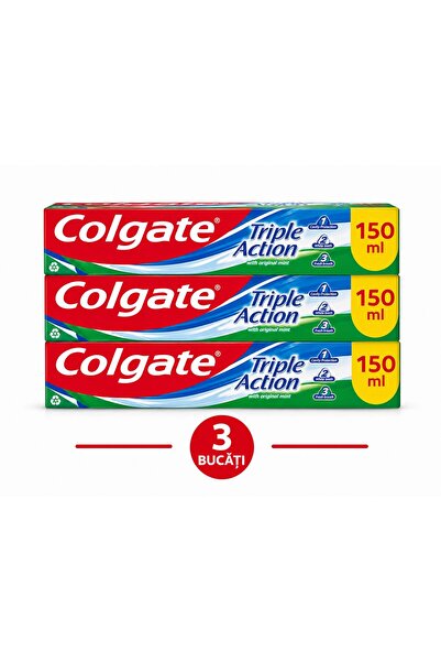 Colgate 3x 150 ml Πάστα τριπλής δράσης