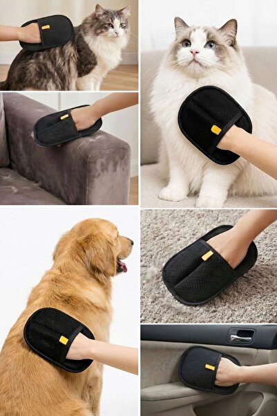Buffer ® Evcil Hayvan Tüy Temizleme Eldiveni, Statik Mikro Tüy Toplayıcı Kedi Köpek Tüyü için Koltuk,