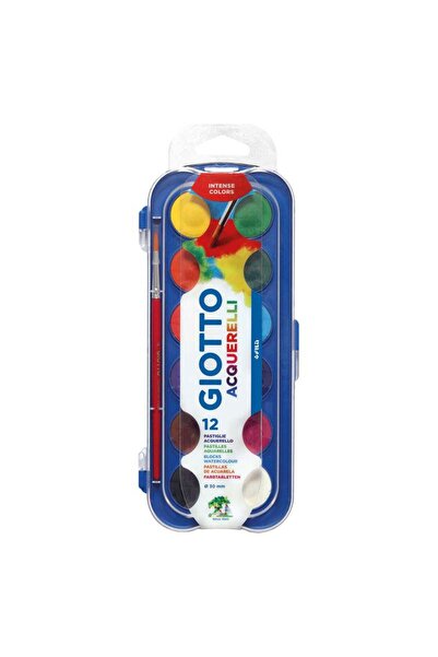 FILLA Ακουαρέλες 12 Τεμάχια Giotto Colour Blocks 30 χιλιοστά (000351200)