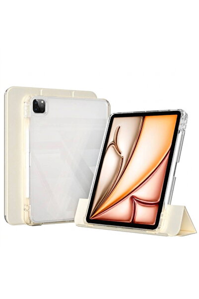 m.tk moveteck İpad Air 13 inç M4/M3/M2 Uyumlu Kılıf Magnetik Pen Kalem Bölmel...