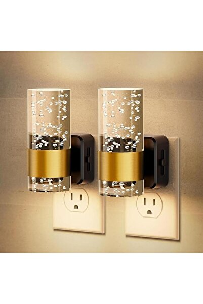 UANDME LED Night Light Plug in Wall, 2 Pack 3000K Dimmable Acrylic Nightlight...