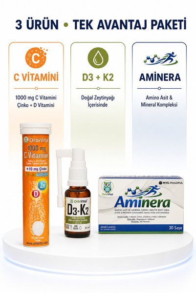 OrbiVital Advantage Package Vitamin C + D3K2 + Aminera