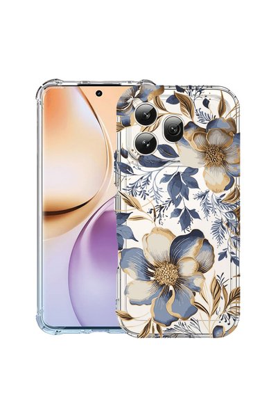 bestcase ®   Противоударен калъф за Honor 600, Флорален - Калъф с цвят на маг...
