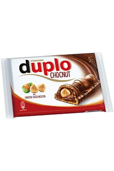 Ferrero Baton de ciocolată cu alune de pădure Duplo Chocnut 5 x 26 g, 130 g