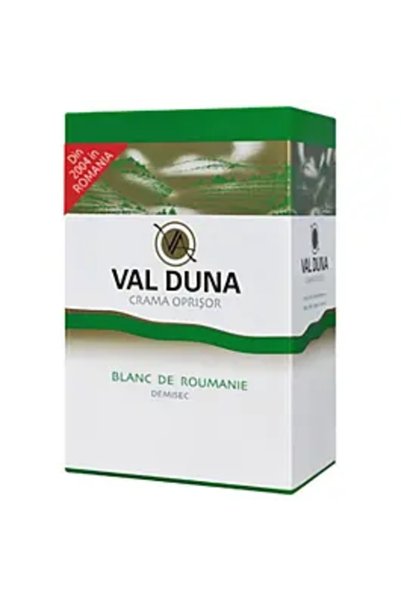 Crama Oprisor Val Duna Blanc de Roumanie Vin Alb, Semisec, 3 L