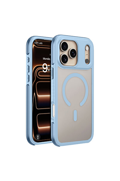 Buff iPhone 18 Pro Max/17 Pro Max MagSafe Air Bumper Kılıf Light Blue