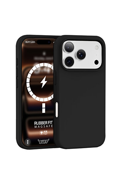 Buff iPhone 18 Pro Max/17 Pro Max MagSafe Rubber Fit Kılıf Black