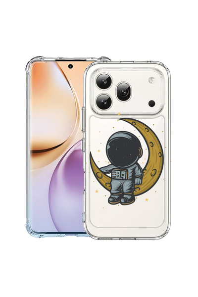 bestcase ®   Αντικραδασμική Θήκη για Honor 600 Pro, Αστροναύτης στη Σελήνη, 3...