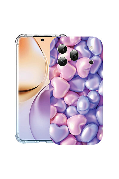 bestcase ®   Husă antișoc pentru Honor 600 Pro, Inimi colorate, 3159971 AS 1146