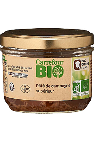 Carrefour Bio Pate Rural Superior Carrefour Bio, 180g
