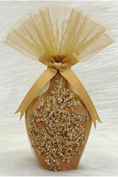 ZEYMERADE Gold Luxury Applique Testi, Ornate Bridal Henna Night Cube, Wedding...