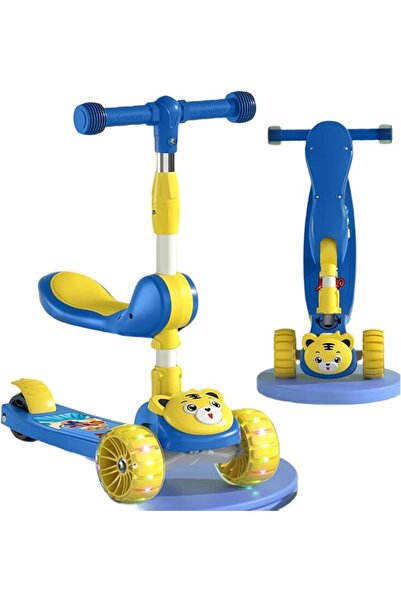 Motimix MOTIM Childrens Foldable Kick Scooters with Seats, 4 Adjustable Heigh...