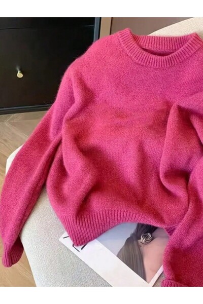 TUMA Women's Crew Neck Oversize Knitwear Sweater Tuma1977