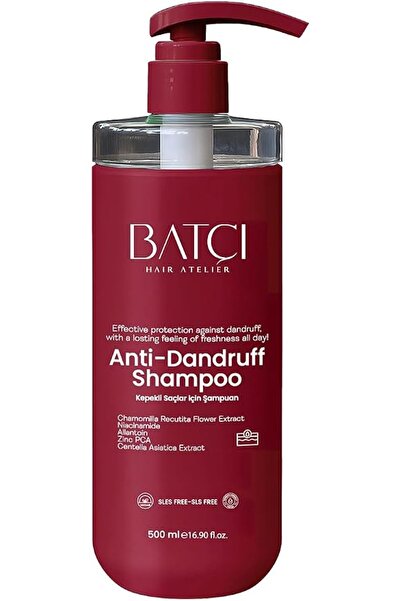 Batçı Hair Atelier شامبو باتسي المضاد للقشرة، 500 مل، خالٍ من SLS