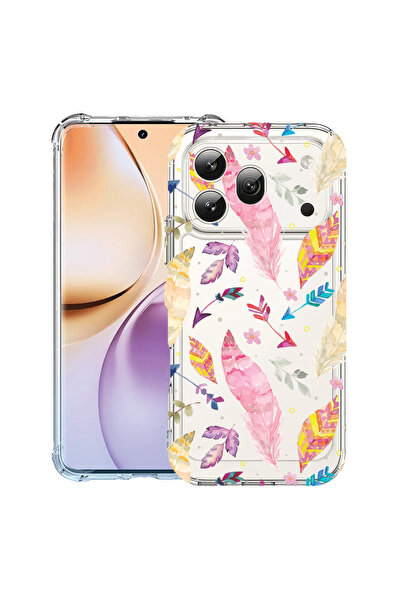 bestcase ®   Husă antișoc pentru Honor 600 Pro, Pene colorate, 3159971 AS 68