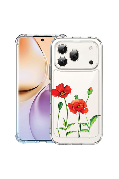 bestcase ®   Husă antișoc pentru Honor 600 Pro, Red Poppy, 3159971 AS 643
