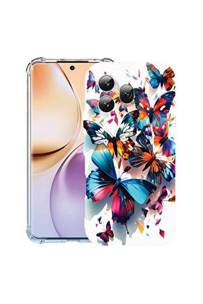 bestcase ®   Противоударен калъф за Honor 600, Цветни пеперуди, 3159975 AS 1226