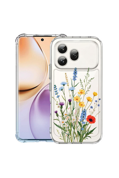bestcase ®   Αντικραδασμική Θήκη για Honor 600, Χαριτωμένο Ανθοδέσμη, 3159975...