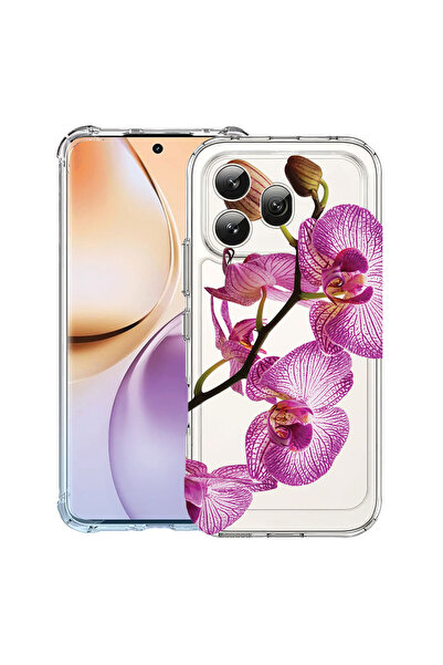 bestcase Έξυπνος ®   Αντικραδασμική Θήκη για Honor 600, Φλοράλ - Ροζ Ορχιδέα,...