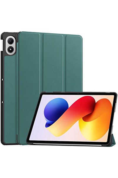 OEM Θήκη Τριπλής Αναδίπλωσης με Σταντ για Xiaomi Redmi Pad 2 Pro - Πράσινο το...