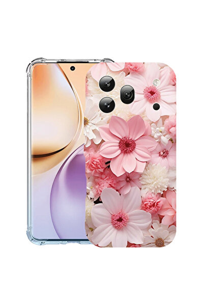 bestcase ®   Αντικραδασμική Θήκη για Honor 600 Pro, Ροζ και Λευκή Μαργαρίτα, ...