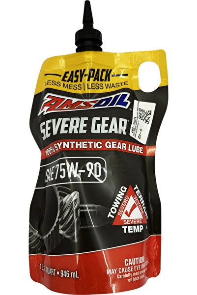 AMSOİL SEVERE GEAR TRANSMISSION OIL SAE 75W90 SYNTHETIC 946 ML