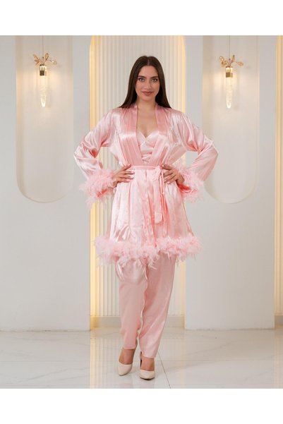 Loviana belle Kutulu özel tasarım 4’lü pijama takımı bride
