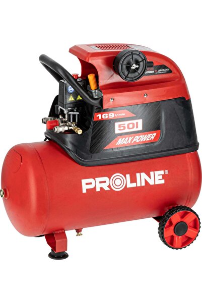 Proline COMPRESOR DE AER LUBRIFICAȚAT CU ULEI - 1500W / 8 BAR / 169 L/MIN / 50 L