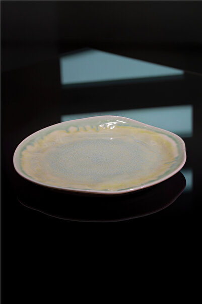 rinart 32 cm oceana patterned organic form porcelain presentation plate