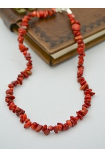 Stoneage Coral Stone Necklace - Multicolor -