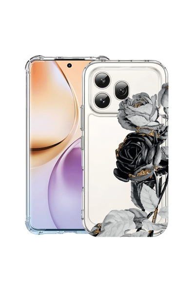 bestcase ®   Husă antișoc pentru Honor 600, Negru Trandafiriu, 3159975 AS 990