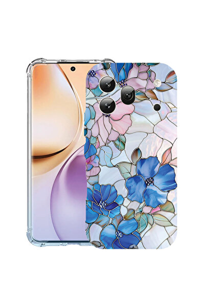 bestcase ®   Αντικραδασμική Θήκη για Honor 600 Pro, Φλοράλ - Βιτρό Ορτανσία, ...