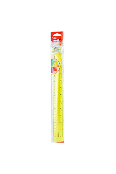 Deli Transparent Colored Ruler 30cm Pioneer