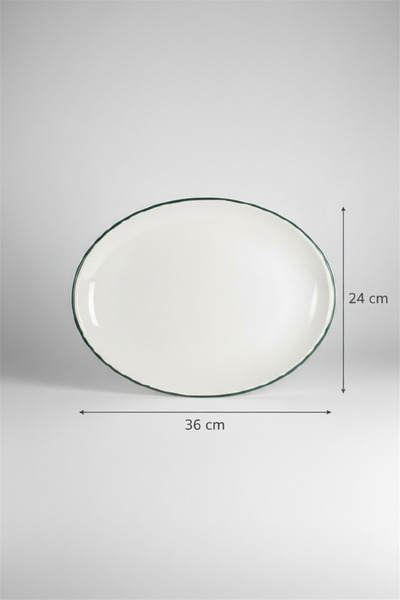 rinart Ellips Oval Kayak Plate 36cm Rim Green