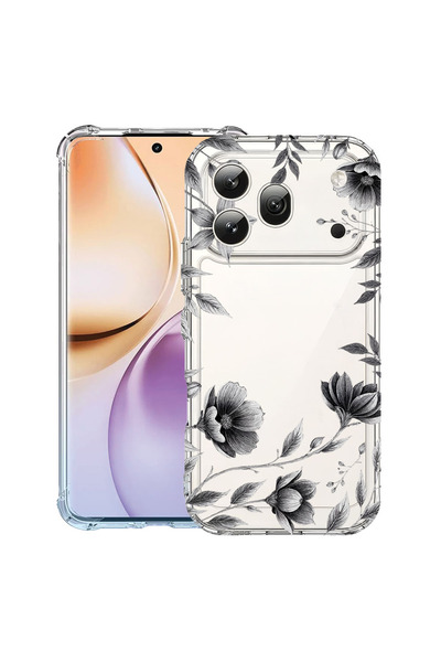 bestcase ®   Αντικραδασμική Θήκη για Honor 600 Pro, Μαύρο Φλοράλ, 3159971 AS ...
