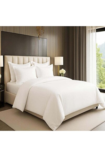 ZeeSquare 6-Piece Premium Striped Bedding Set King Size 220x240 cm, Luxury Du...