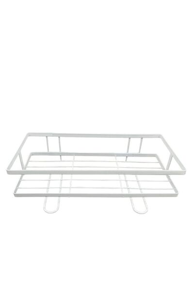 DRAMA HOME Healthy White Mesh Shelf 32x15.5x14 cm