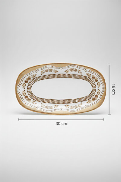 rinart Valencia Oval Kayık Plate 30cm Digital Scale