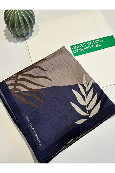 Benetton Desenli Viskon Eşarp
