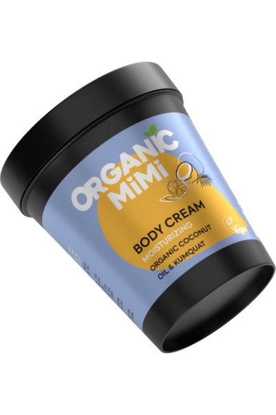 ORGANİC MİMİ كريم مرطب للجسم بزيت جوز الهند ومستخلص الكمكوات 200 مل