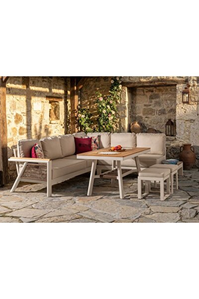 Balconica Venedik Alüminyum Balkon Bahçe Köşe Takımı