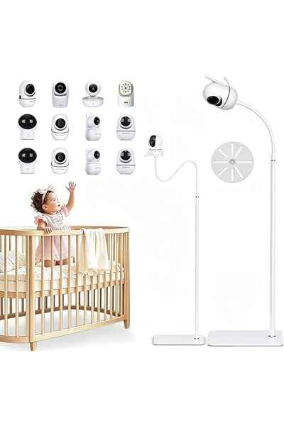 BOOMBOOMBOOM BOOM 170cm Adjustable Baby Monitor Floor Stand with Flexible Goo...